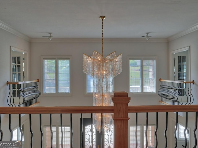 205 Somerset Ct, Mcdonough, GA 30253 - detailed view of a chandelier and ornamental molding