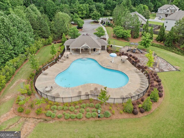 3805 Alden Pl, Cumming, GA 30028 - view of pool featuring a patio