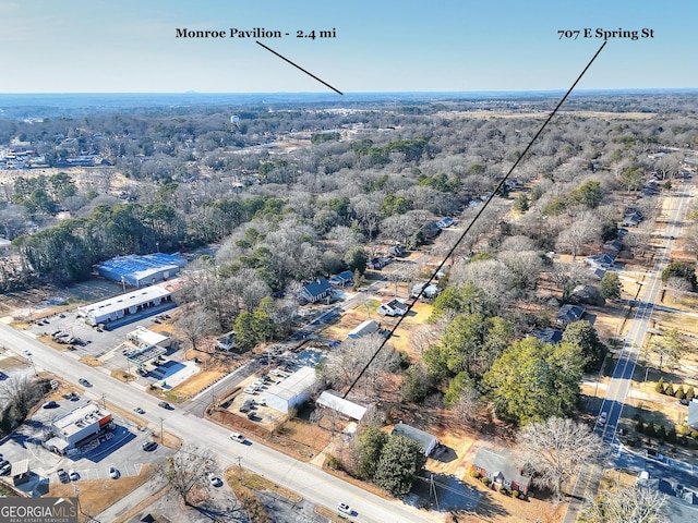 707 E Spring St, Monroe, GA 30655 - drone / aerial view