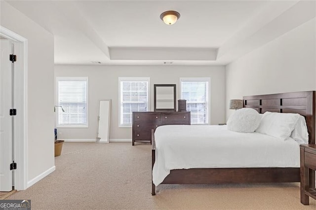 5711 Keys Way, Lithonia, GA 30058 - bedroom featuring carpet, baseboards, and a tray ceiling