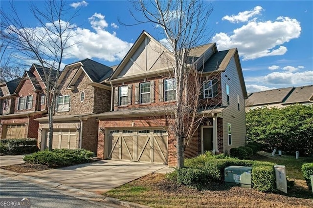 5711 Keys Way, Lithonia, GA 30058 - view of front of property with an attached garage, brick siding, and driveway