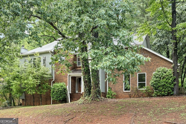 175 River Run, Roswell, GA 30075 - obstructed view of property featuring brick siding