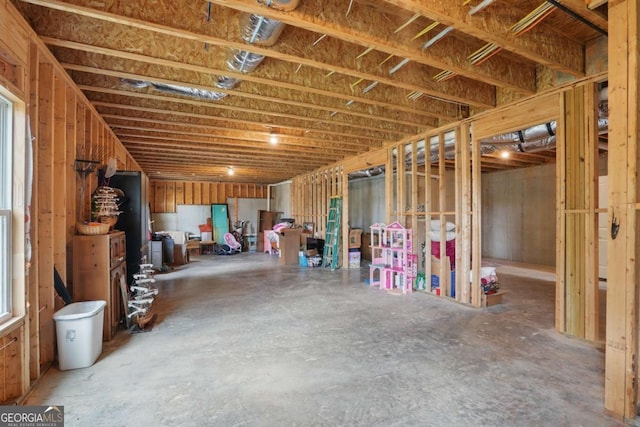 view of basement