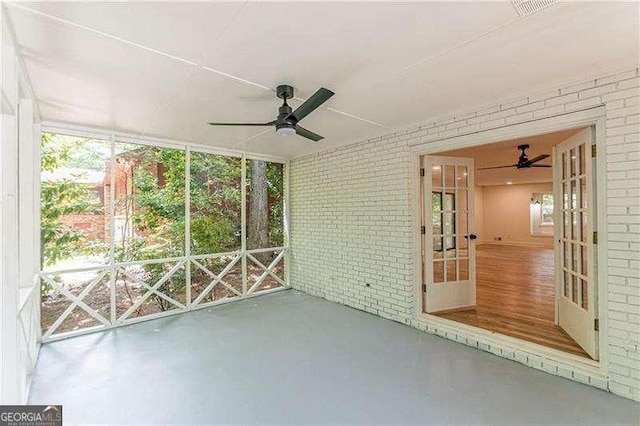 418 Mockingbird Ln, Smyrna, GA 30082 - unfurnished sunroom with ceiling fan