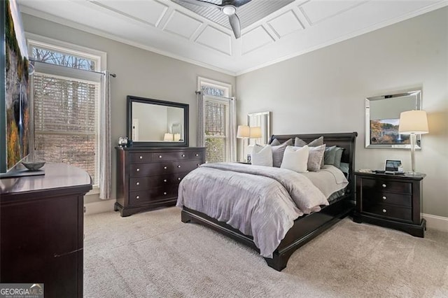 1525 Camden Cove Dr, Cumming, GA 30040 - carpeted bedroom with crown molding and baseboards