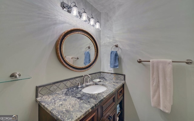 bathroom featuring vanity