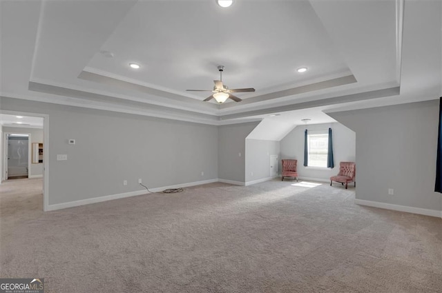 541 Glen Abbey Cir, Mableton, GA 30126 - bonus room with a ceiling fan, light colored carpet, recessed lighting, and baseboards