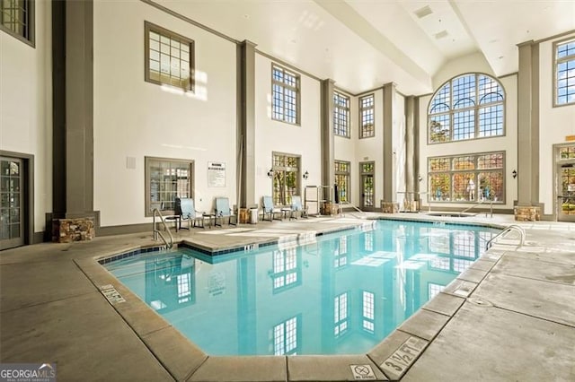 view of indoor community pool