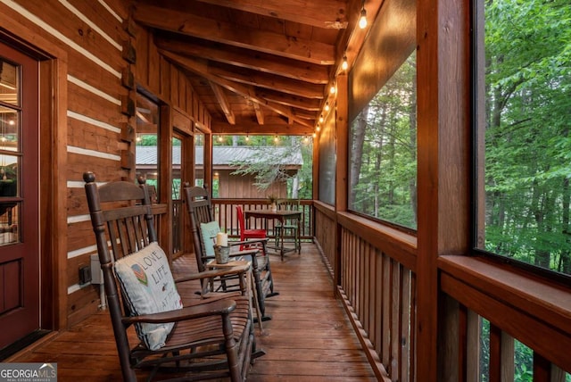 17 S Nicholas Way, Ellijay, GA 30540 - view of sunroom / solarium