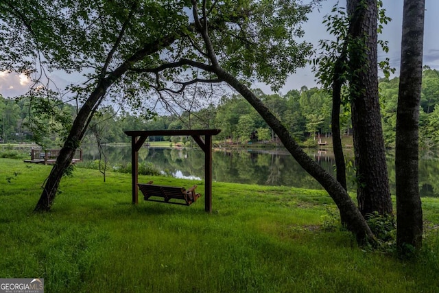 17 S Nicholas Way, Ellijay, GA 30540 - surrounding community with a water view and a lawn