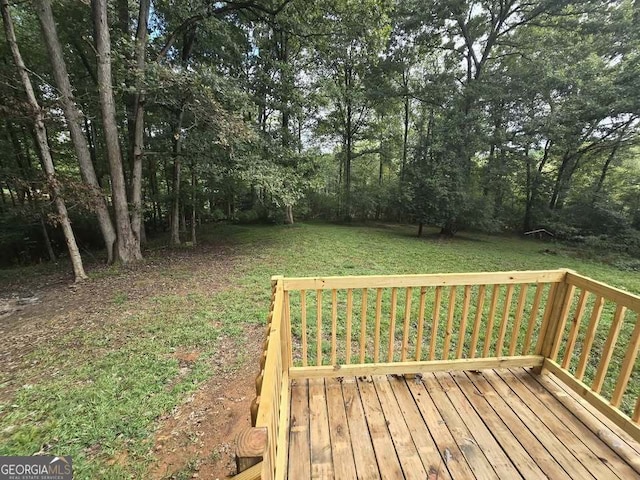 916 Friendly Mission Ln, Cornelia, GA 30531 - deck featuring a lawn
