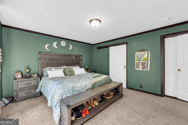 315 April Trce, Dawsonville, GA 30534 - carpeted bedroom featuring crown molding and baseboards