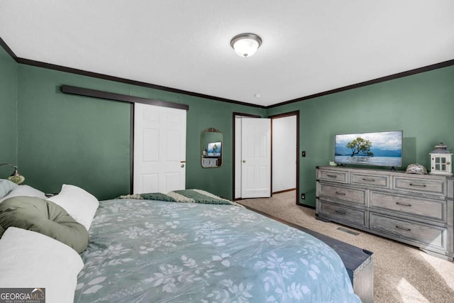 315 April Trce, Dawsonville, GA 30534 - bedroom with ornamental molding, light carpet, and baseboards