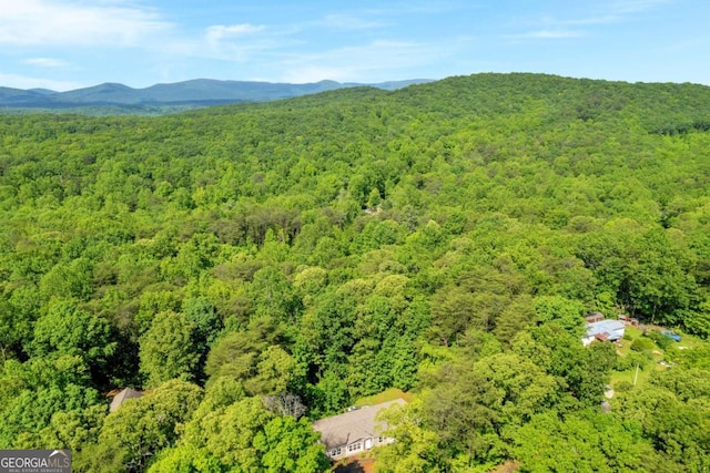 315 April Trce, Dawsonville, GA 30534 - drone / aerial view of a heavily wooded area and a mountainous background