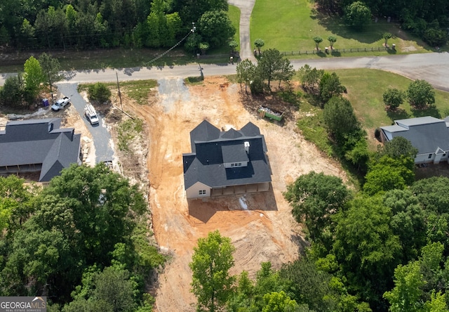 view from above of property