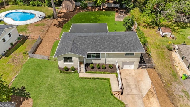 283 Norton Cir SE, Smyrna, GA 30082 - aerial view of property and surrounding area featuring a pool