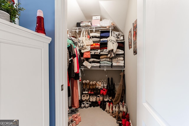 1365 Ivy Plantation, Monroe, GA 30656 - spacious closet with carpet floors and lofted ceiling