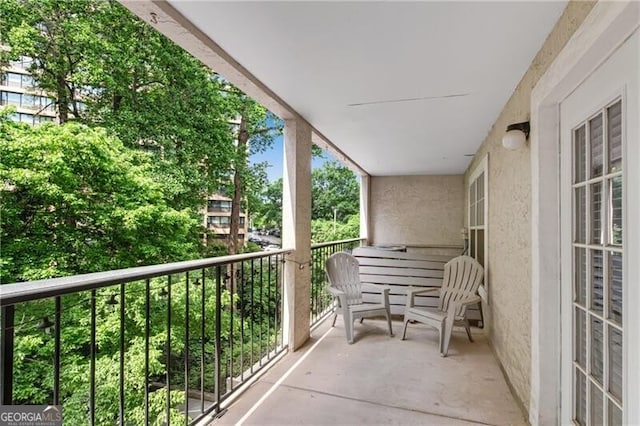 view of balcony