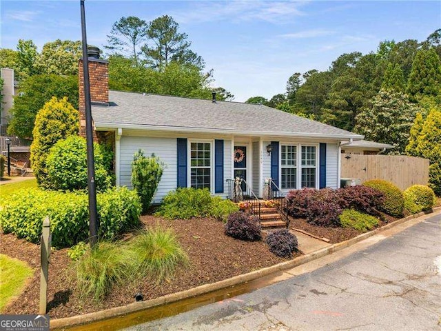 1140 Moorestown Cir, Decatur, GA 30033 - ranch-style house featuring a chimney
