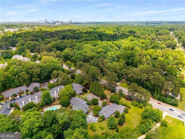 1140 Moorestown Cir, Decatur, GA 30033 - aerial view of a heavily wooded area