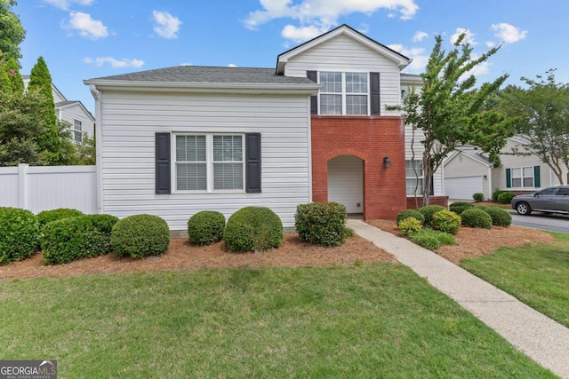 222 Harmony Ct, Alpharetta, GA 30004 - view of front of property with brick siding