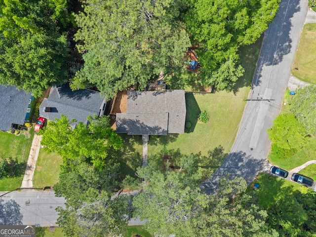 aerial view of property's location
