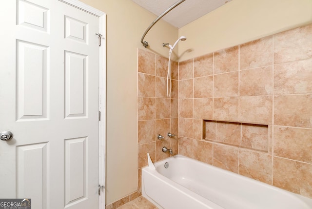 1405 Lumpkin County Pkwy, Dahlonega, GA 30533 - full bath featuring tub / shower combination, baseboards, and tile patterned floors