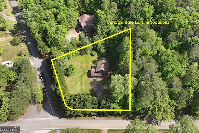 1405 Lumpkin County Pkwy, Dahlonega, GA 30533 - aerial view of property's location featuring property boundaries highlighted