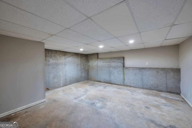 616 Lone Oak Ct, Lithonia, GA 30058 - basement featuring recessed lighting and a drop ceiling
