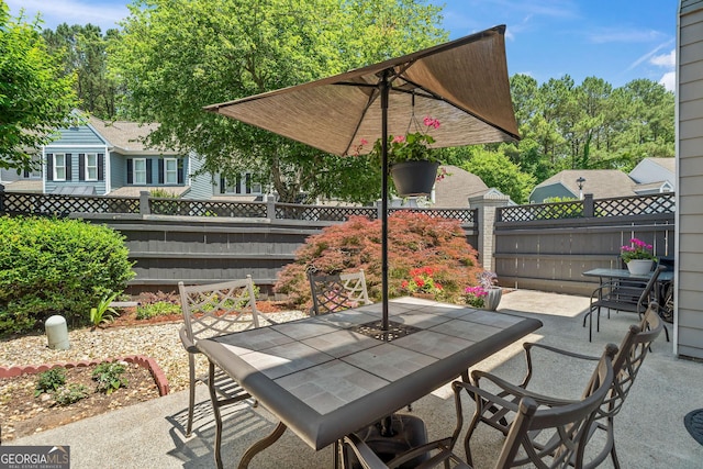 1201 Bridle Path, Marietta, GA 30068 - view of patio with outdoor dining space
