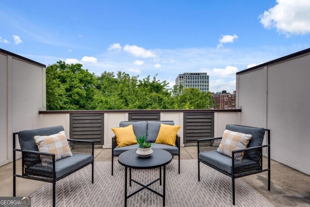 574 Boulevard Pl NE Unit 4, Atlanta, GA 30308 - view of patio / terrace featuring an outdoor hangout area