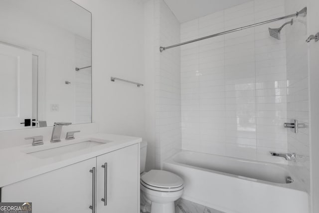 574 Boulevard Pl NE Unit 4, Atlanta, GA 30308 - bathroom with toilet, bathing tub / shower combination, and vanity