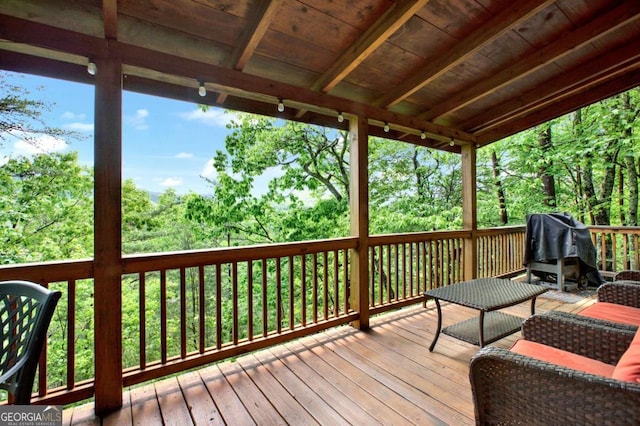 1157 Laurel Creek Rd, Blue Ridge, GA 30513 - view of wooden deck