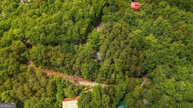 1157 Laurel Creek Rd, Blue Ridge, GA 30513 - aerial view of property's location with a heavily wooded area