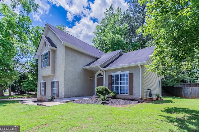 12241 Cypress Way, Fayetteville, GA 30215 - view of front of home with stucco siding