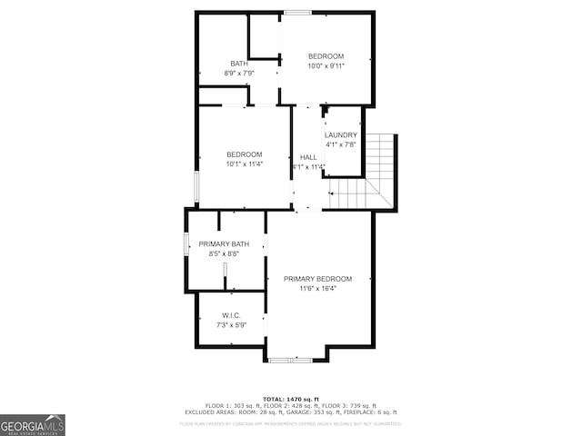 12241 Cypress Way, Fayetteville, GA 30215 - property floor plan