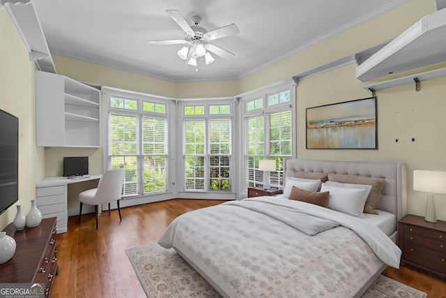 11569 Finley Rd, Johns Creek, GA 30024 - bedroom featuring wood finished floors and crown molding