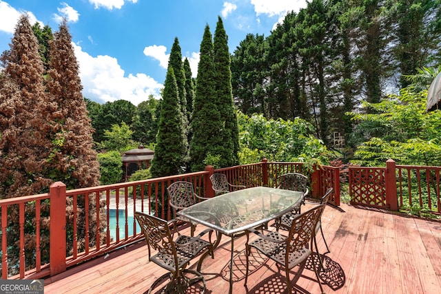 11569 Finley Rd, Johns Creek, GA 30024 - deck with outdoor dining area