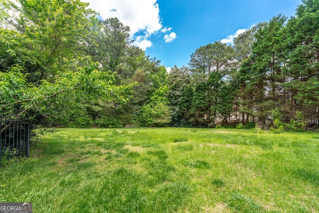 11569 Finley Rd, Johns Creek, GA 30024 - view of yard featuring a wooded view