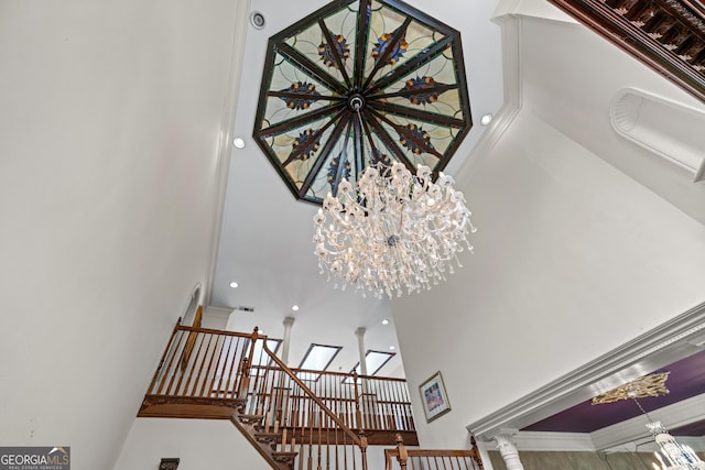 11569 Finley Rd, Johns Creek, GA 30024 - detailed view of a chandelier and ornamental molding