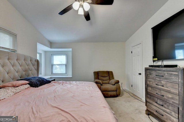 1358 Millstream Trl, Lawrenceville, GA 30044 - carpeted bedroom with a ceiling fan