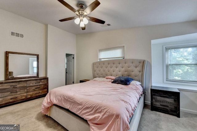 1358 Millstream Trl, Lawrenceville, GA 30044 - bedroom featuring carpet floors and a ceiling fan