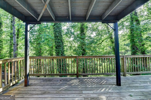 1358 Millstream Trl, Lawrenceville, GA 30044 - wooden terrace featuring a view of trees