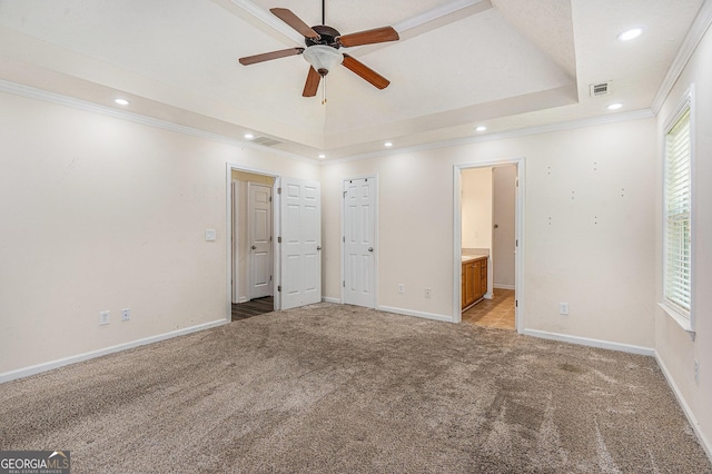 220 Windpher Rdg, Hampton, GA 30228 - unfurnished bedroom featuring light carpet, multiple windows, recessed lighting, ornamental molding, and baseboards