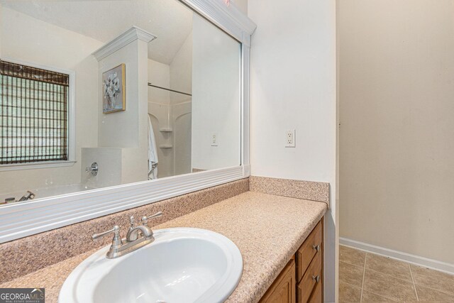 220 Windpher Rdg, Hampton, GA 30228 - bathroom with vanity and tile patterned flooring