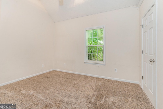 220 Windpher Rdg, Hampton, GA 30228 - carpeted spare room with lofted ceiling and baseboards