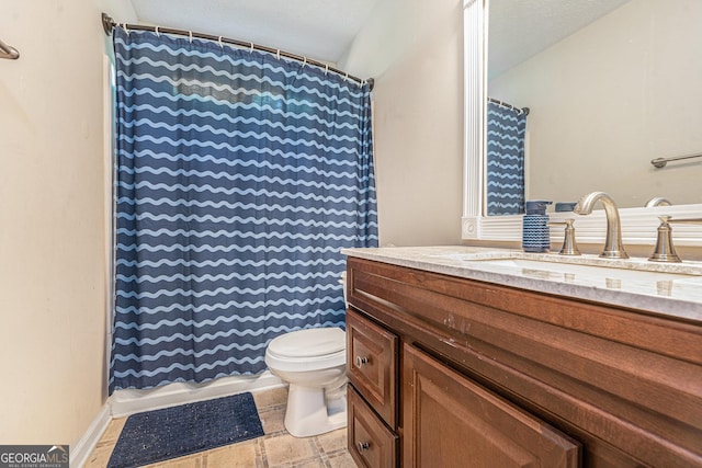 220 Windpher Rdg, Hampton, GA 30228 - full bathroom with toilet, vanity, and curtained shower