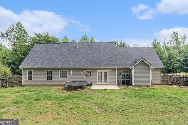 220 Windpher Rdg, Hampton, GA 30228 - rear view of property with french doors, a patio area, and roof with shingles
