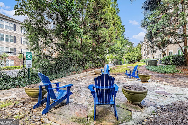 1850 Cotillion Dr Unit 4218, Atlanta, GA 30338 - view of yard with a patio area and fence