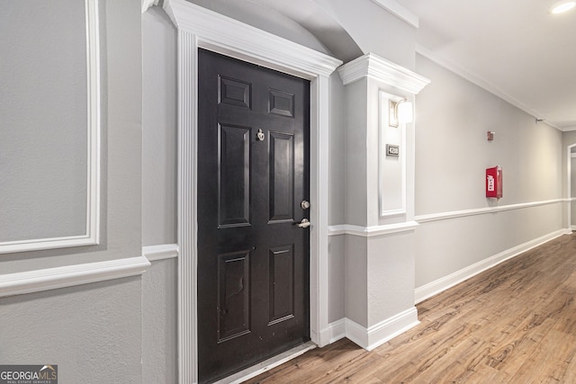 1850 Cotillion Dr Unit 4218, Atlanta, GA 30338 - entrance foyer featuring wood finished floors and crown molding